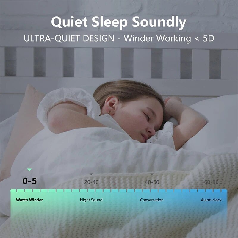 Double Watch Winder for Automatic Watches Automatic Watch Winder Leather Box 2 Slots Watch Winder