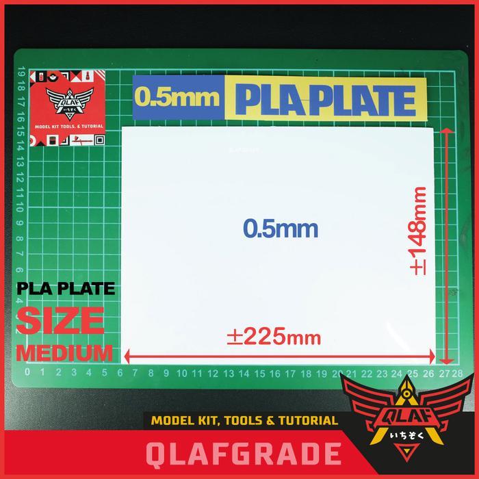 PLA PLATE 0.5mm SIZE M SHEET lembaran custom gundam model kit