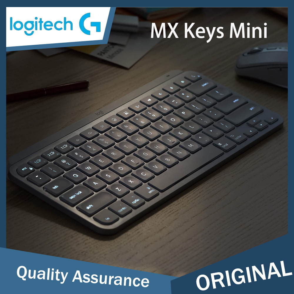 Logitech MX Keys Mini Minimalist Wireless Illuminated Keyboard,, Bluetooth, Backlit, USB-C,