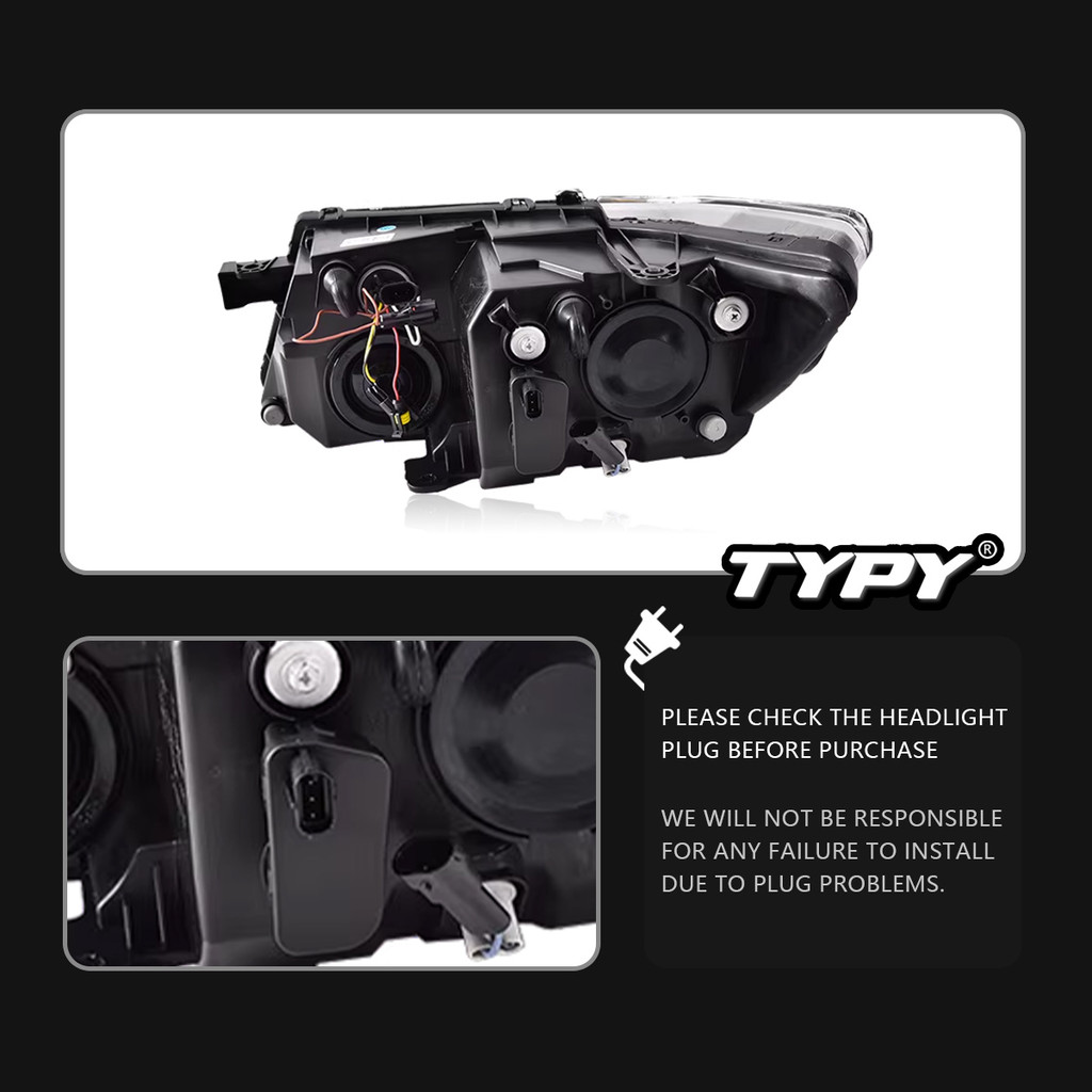 TYPY Car For Dodge Journey Headlight 2009-2016 Upgrade Modified to New DRL Dynamic Turn Signal LED
