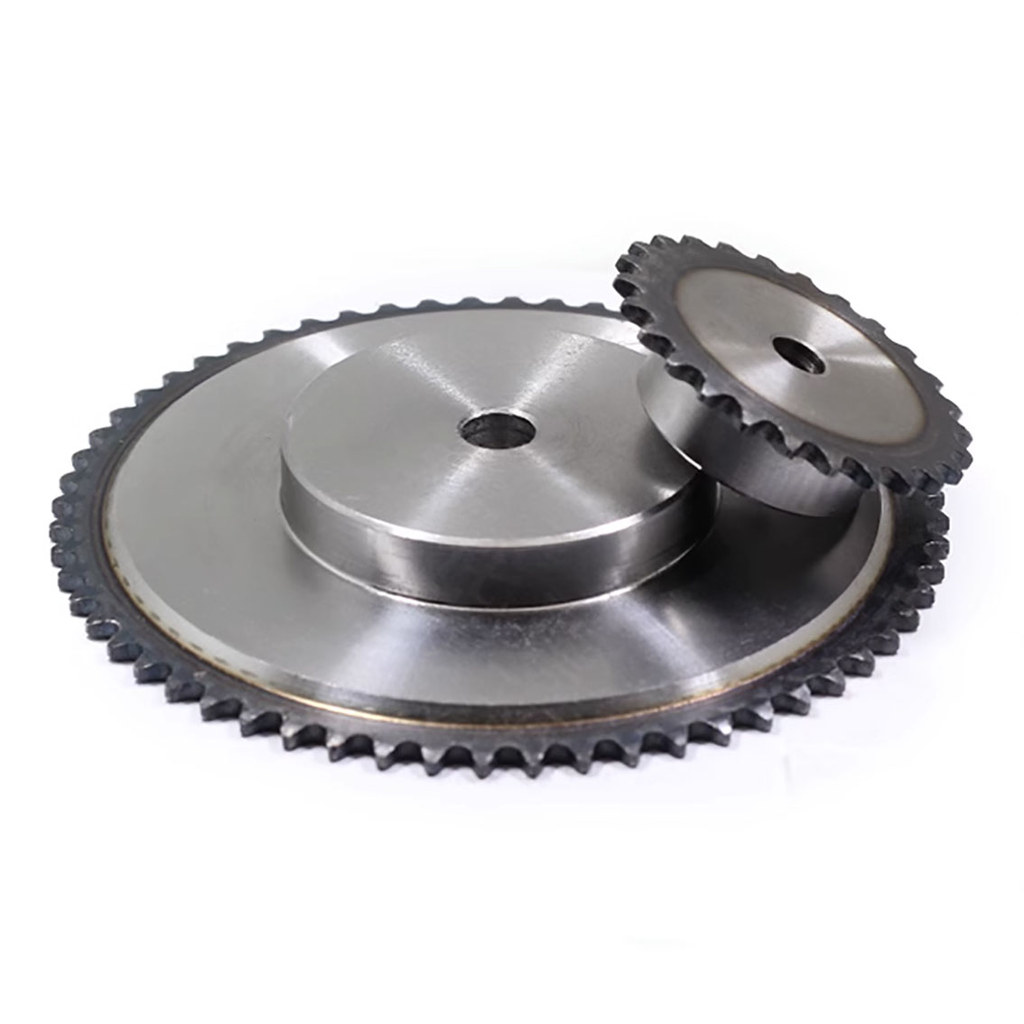 1Pcs 40-80 Tooth Process Hole 25H 04C Precision 2 Points Sprocket Chain Gear 45# Steel Industrial