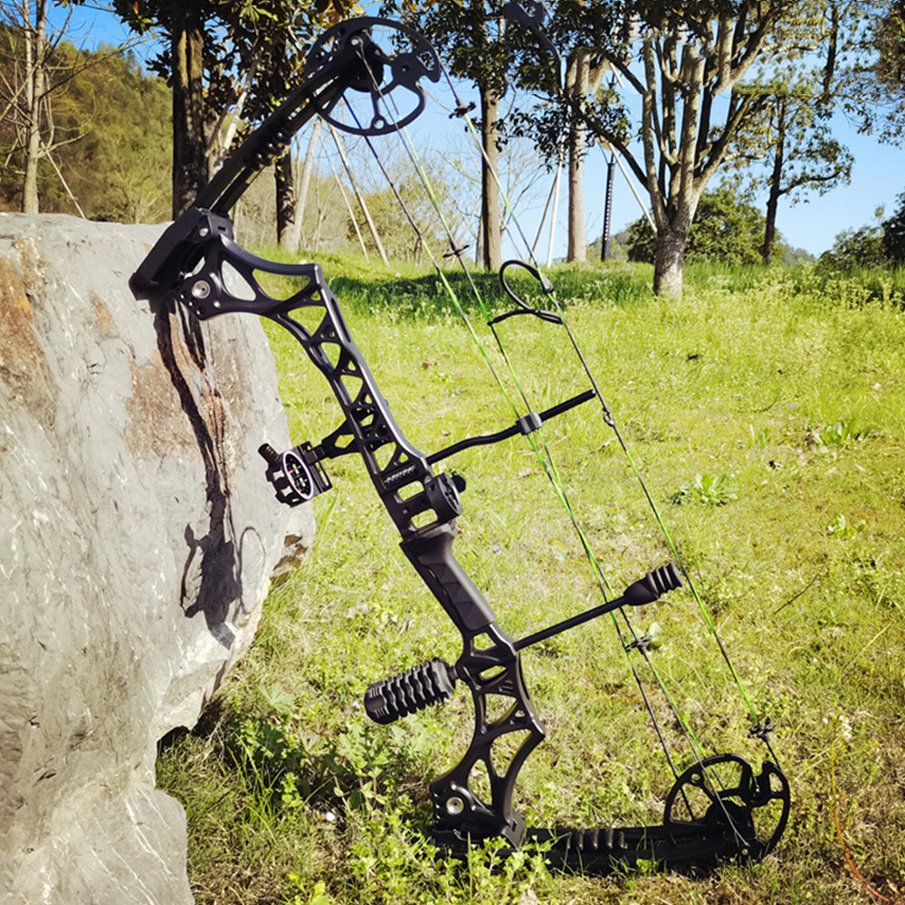 M129 JUNXING Archery Compound Bow Set 30-70lbs Adjustable Shooting Bow Magnesium Alloy Right Riser