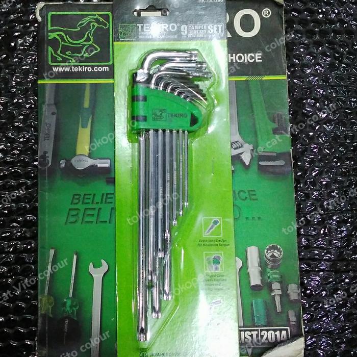 Kunci L Bintang Lubang Tekiro 1Set 9Pcs