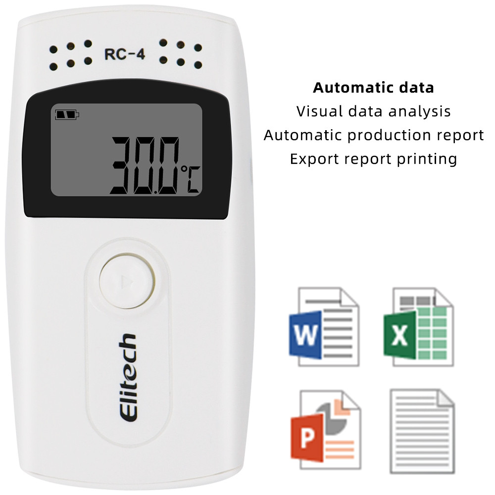 USB Temperature Data logger Recorder 16000 Point Temperature Recorder Built-in NTC Sensor for