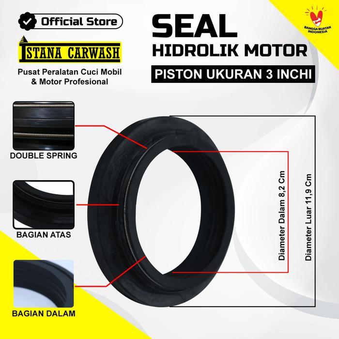 SEAL HIDROLIK MOTOR DENGAN SPRING IKAME