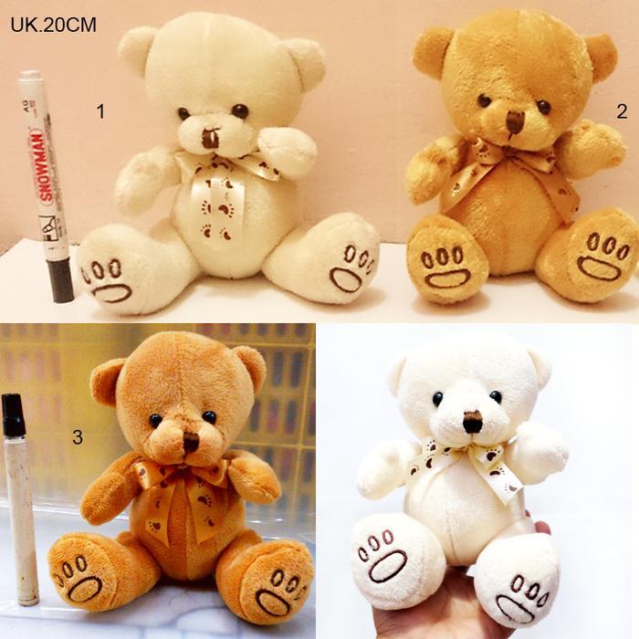 Miniso Toys - Boneka Teddy Bear 20Cm Lempar Wedding Sovenir Merchaindise Teddy House