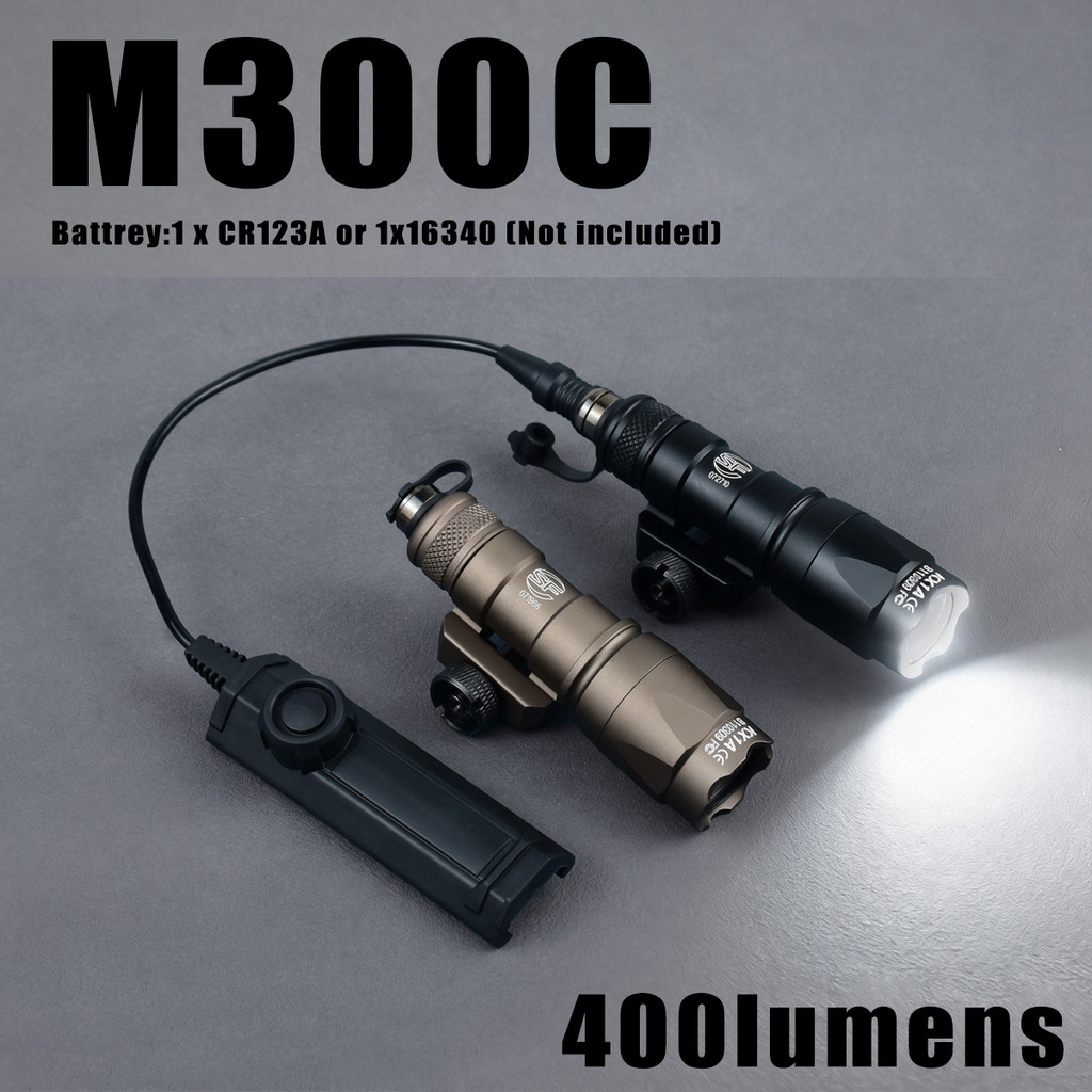 Surefire M300B M600B Tactical Flashlight M300 M600 Series Scout Light 600Lumen Airsoft Hunting Light