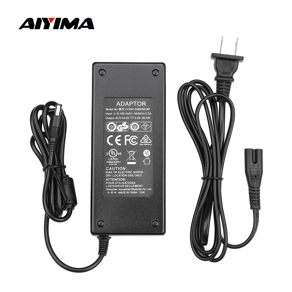 AIYIMA DC24V 4A Switching Power Supply 24V Amplifier Power Adapter AC/DC Charger For TPA3116