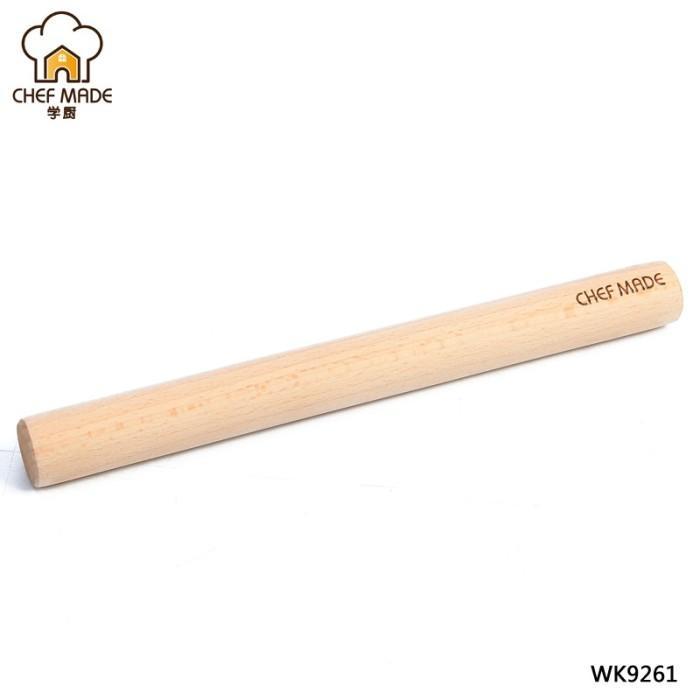 Chefmade WK9261 - Rolling Pin Kayu / Wooden Rolling Pin Panjang 24.5cm