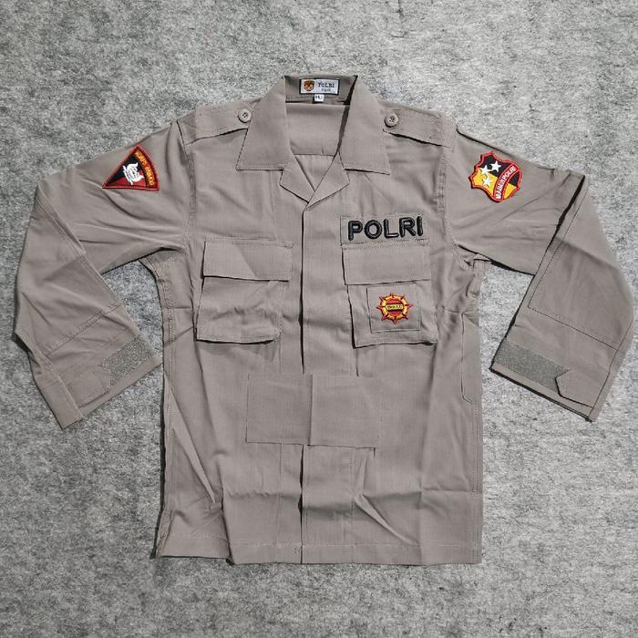 Seragam PDL Tactical Cokelat Jatah Brimob / Seragam PDL Cokelat Jatah Brimob