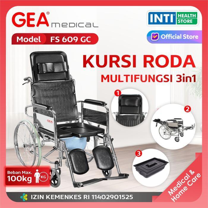 Gea Kursi Roda 3 In 1 Fs 609 Gcu / Kursi Roda Fs 609 Gcu