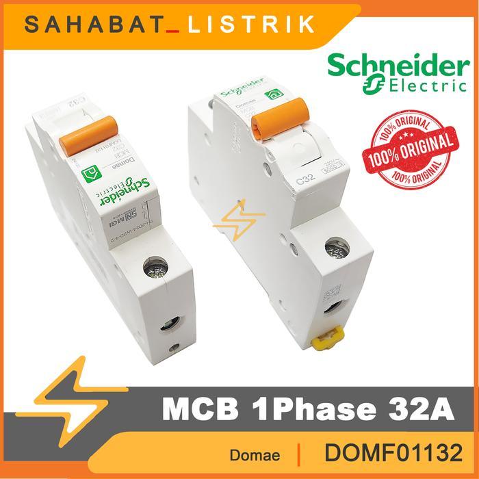 MCB SCHNEIDER 32A 1PHASE / MCB 1P 32 AMPER