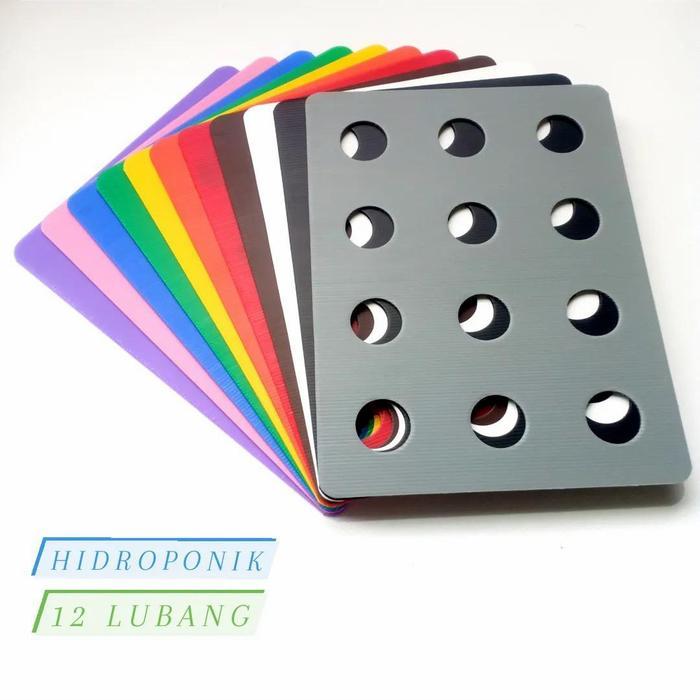 Tutup Baki Hidroponik 12 Lubang