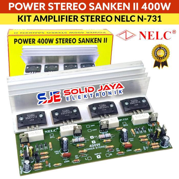 KIT POWER STEREO 400W AMPLIFIER SANKEN 2 400 W WATT SANKEN 2 AMPLI AUDIO POWER OCL STEREO AMPLIFIER