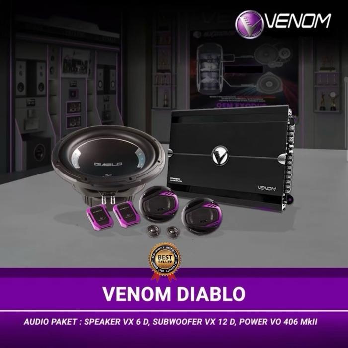 Ready PAKET AUDIO VENOM DIABLO U/ SEMUA MOBIL SOUND QUALITY