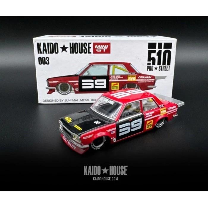 Mini GT Kaido House Datsun 510 Pro Street SK510 RED KHMG003 MiniGT