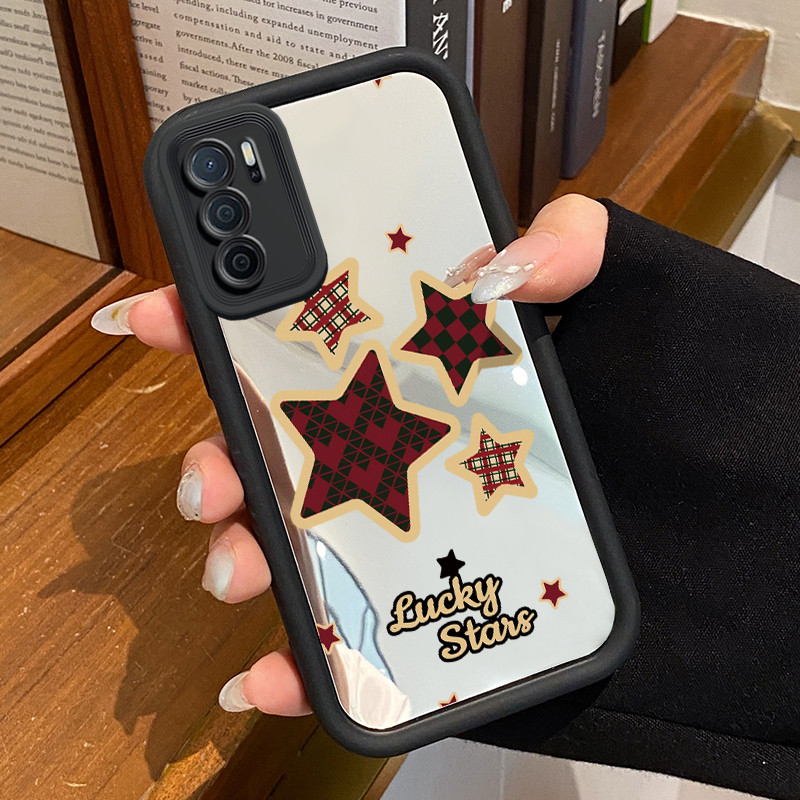 Casing Hp OPPO A16 OPPO A16s OPPO A54s Case Casing Kupu-kupu kertas lipat Pola Kasus cermin tangga H