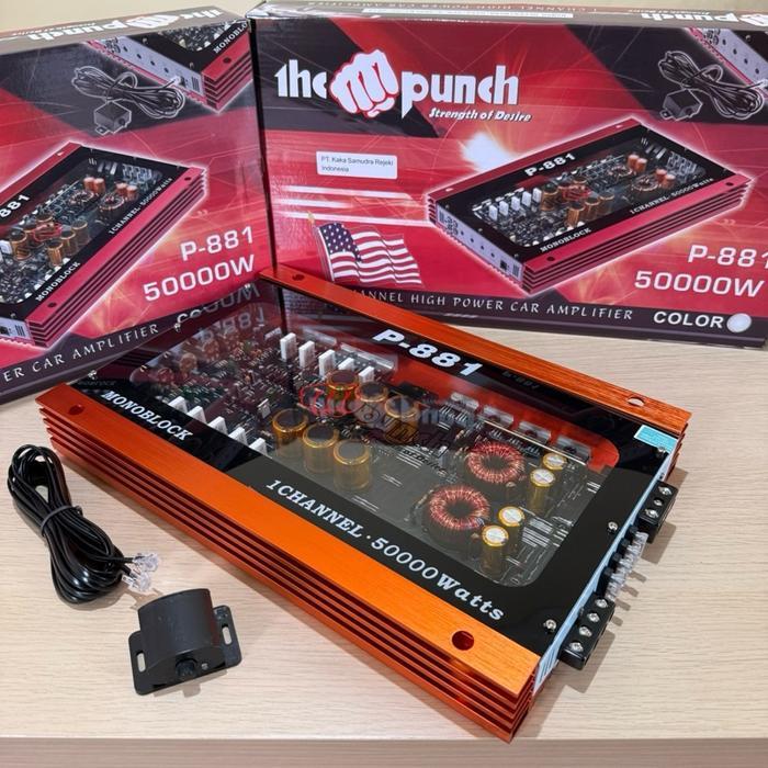 Power MONOBLOCK MURAH KUALITAS ISTIMEWA THE PUNCH P-881 AUDIO MOBIL