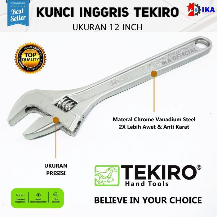 Tekiro Kunci inggris 12" [300mm] / adjustable wrench 12" Tekiro Kunci Inggris 12 Inch Adjustable