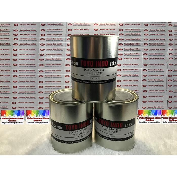 "New" TOYO INDO POLYMATE-G 92 BLACK (Cat Sablon Plastik)