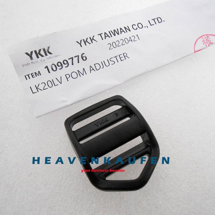 TERMURAH Ring Tangga Adjuster ring Jalan Tali Tas Ransel YKK 2 cm Hitam Poly Acetal Kokoh Kuat Per 2