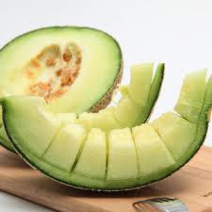 TERLARIS Benih/Biji Buah Melon Musk KOREA (50Butir++) Hijau Putih Selamat Berbelanja