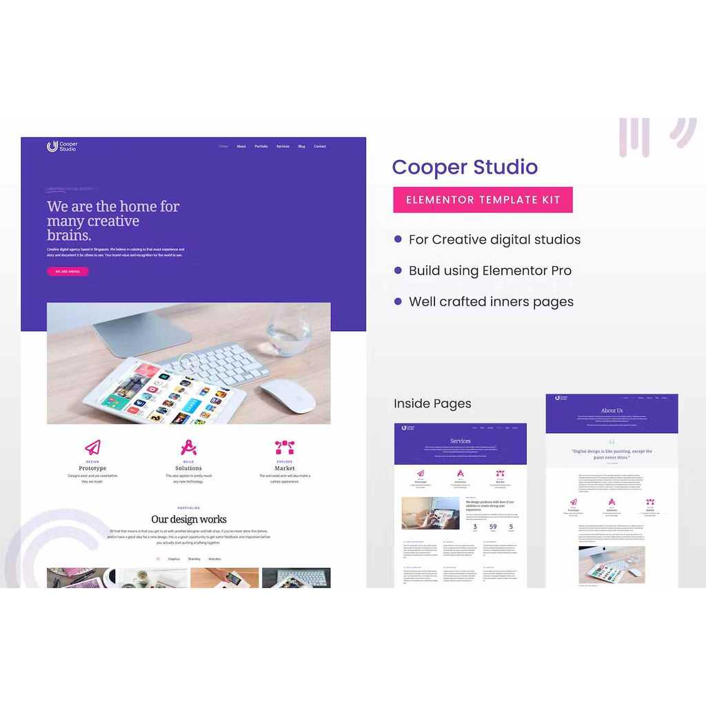 Cooper Studio Elementor Template Kit