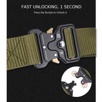 Tactical Belt Metal Buckle Ikat Pinggang Tactical Besi Gesper Tactical