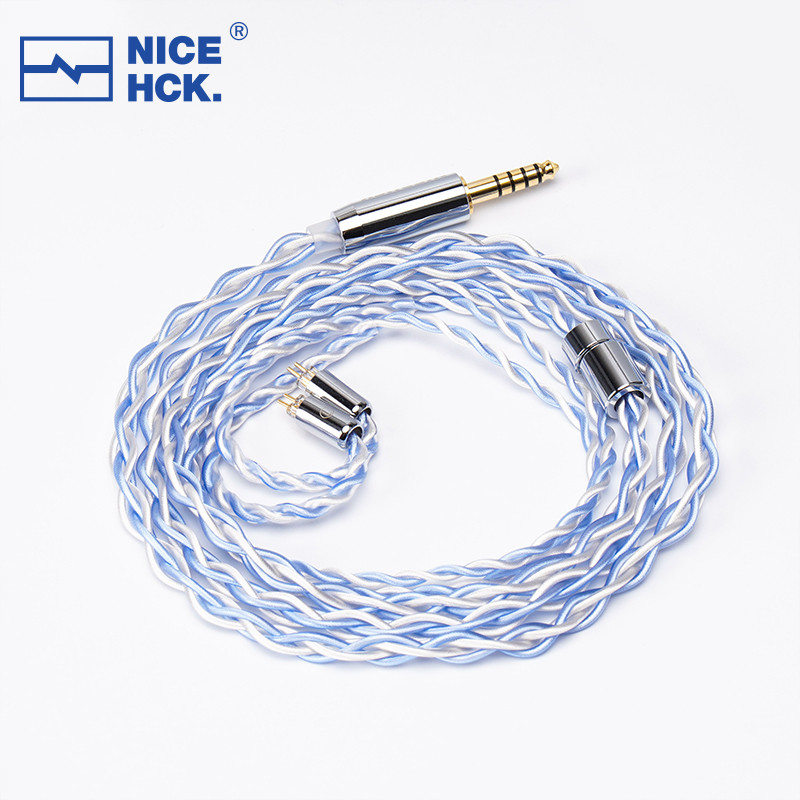 Nicehck Whitesky Earbud Wire 6N Silver Plated Occ Earphone Replace Wire 3.5/2.5/4.4Mm Mmcx/0.78 2Pin