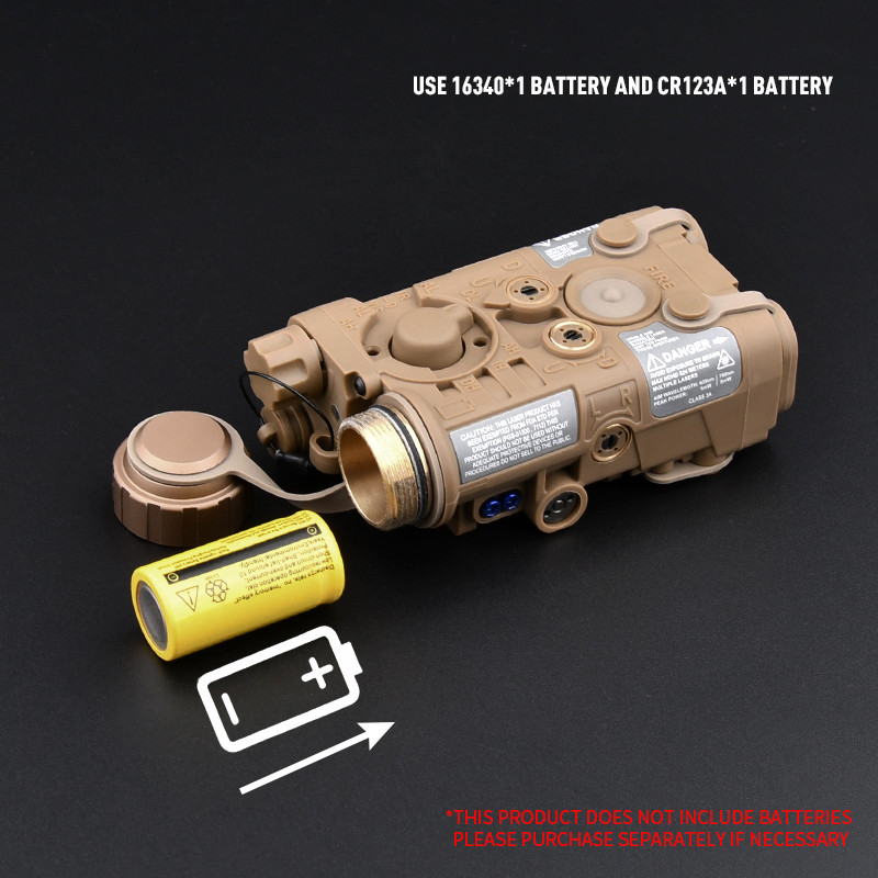 Wadsn Tactic Ngal Red Green Blue Ir Laser Nylon Flashlight Led Strobe Airsoft Scout Weapon Light