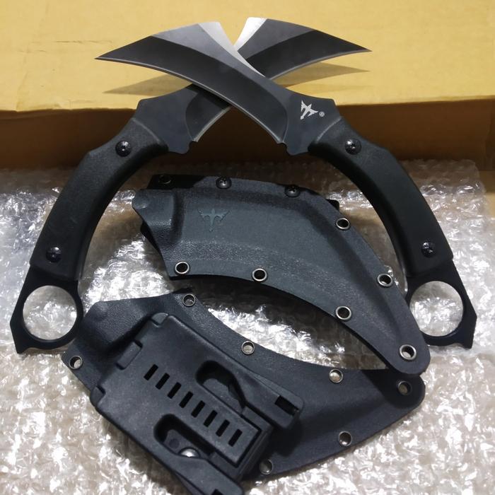 terlaris, best seller Carambit pisau kopel pinggang holster survival tactical terbaru 100% ori