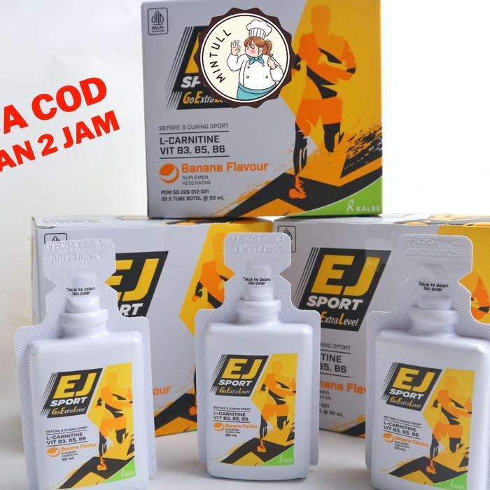 [ORIGINAL] 5 TUBE EJ EXTRA JOSS SPORT GEL BANANA ORANGE SUPLEMEN KESEHATAN