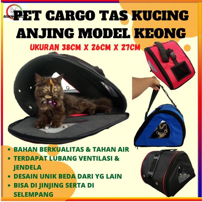 PET CARGO MODEL KEONG KEKINIAN TAS KUCING BISA SELEMPANG N PINGGANG ANJING KELINCI MONYET BAHAN KUAT