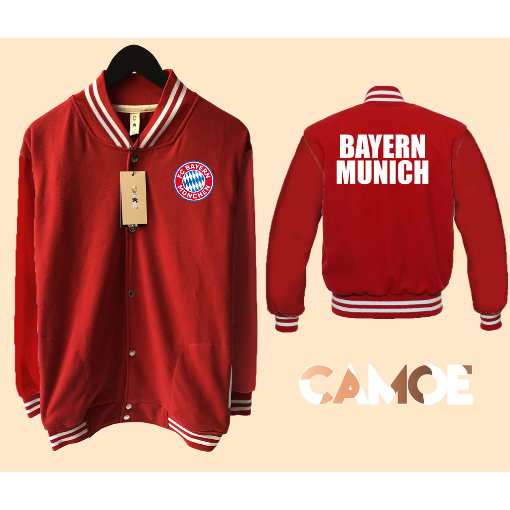 Jaket Baseball Varsity Bayern Munich Munchen FC Logo