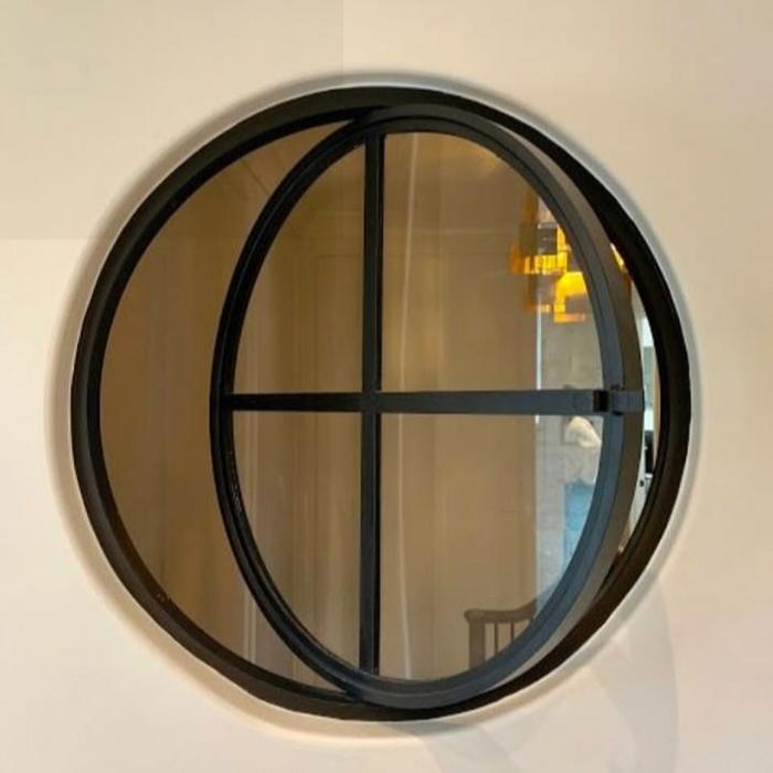 Jendela Bulat Putar, Jendela Bulat Kaca Paten, Jendela Rumah Jati Putar Hitam Kayu Pintu