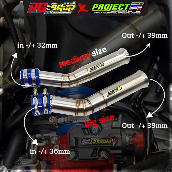 Populer Pipa Air Intake Velocity Udara Stainless Nmax Old New Project Fi Ktech Terlaris