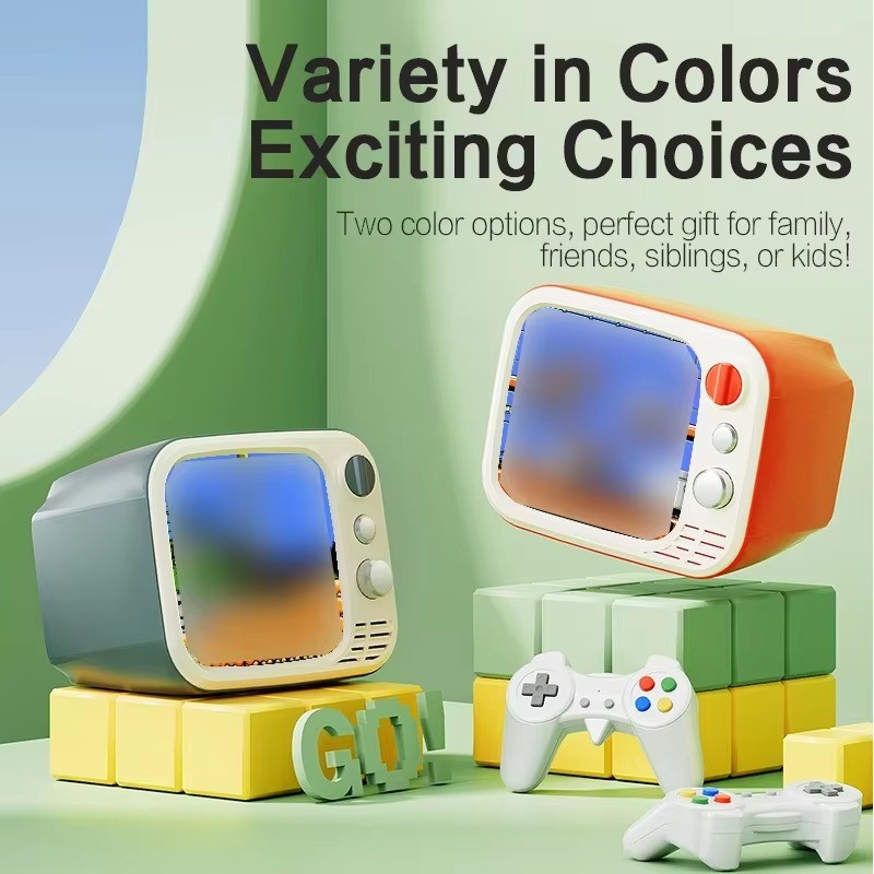 New H7 Retro Small TV Handheld Game Console 3.5-Inch HD Screen 740 Games Dual Gamepad Handheld Video