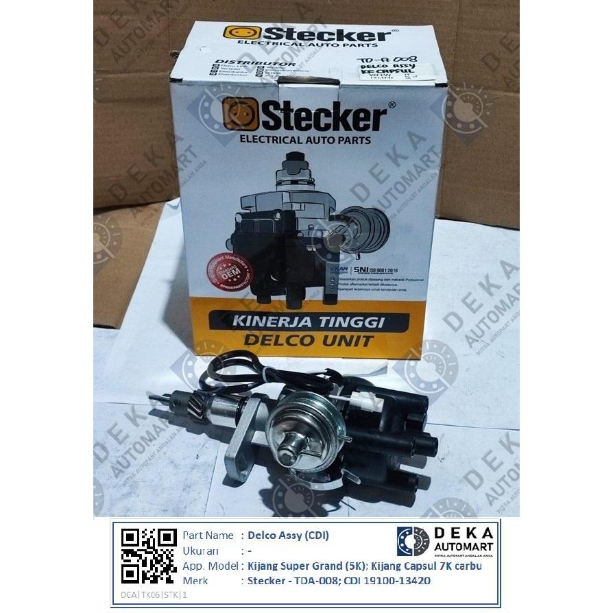 Delco Assy (CDI) Stecker untuk Kijang Super Grand (5K); Kijang Capsul 7K carbu (TDA-008; CDI 19100-1