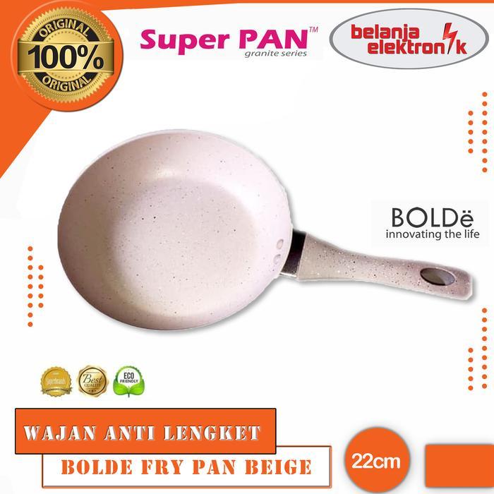 WAJAN BOLDE FRY PAN 22 CM BEIGE ANTI LENGKET