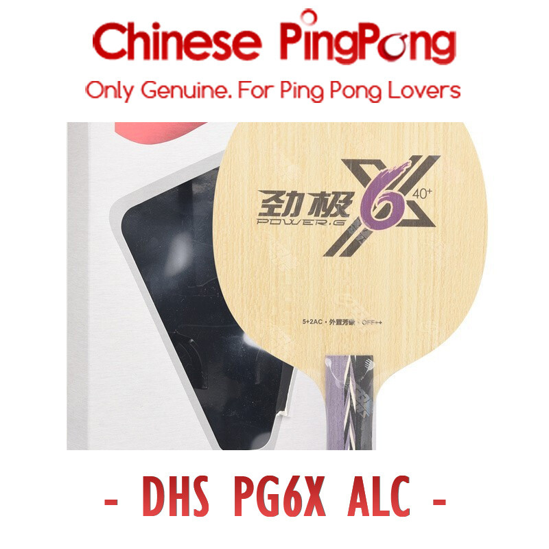 Original DHS POWER G 6 X Table Tennis Blade (5+2 Outer ALC Carbon) PG 6X Racket PG6X Ping Pong Bat P