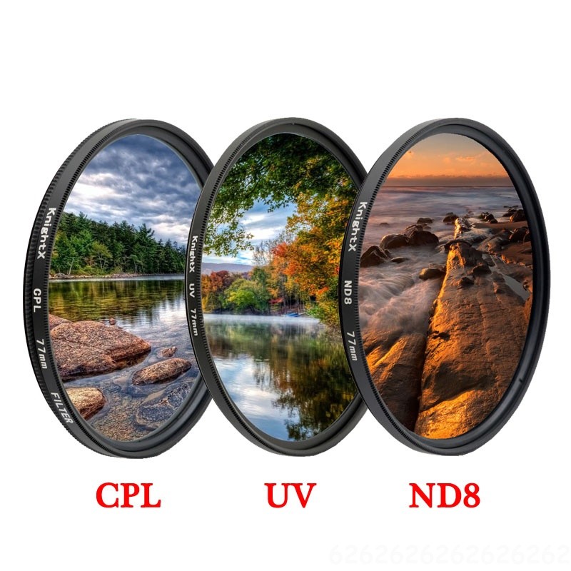 KnightX CPL polarizer ND UV 49 52MM 55MM 58MM 67MM Camera Lens Filter For canon eos sony nikon 400d 