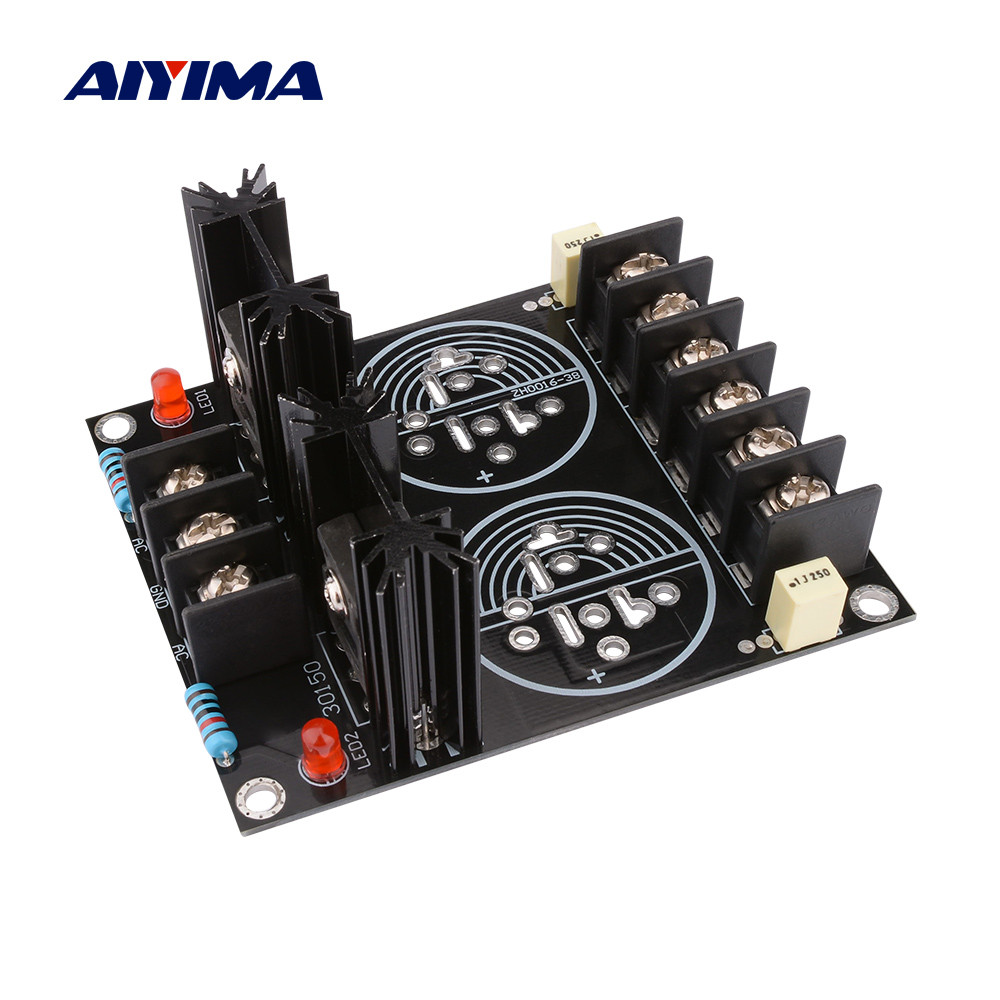 AIYIMA 120A Rectifier Filter Power Board For 2 35MM Capacitor Rectification DIY Home Theater Sound A