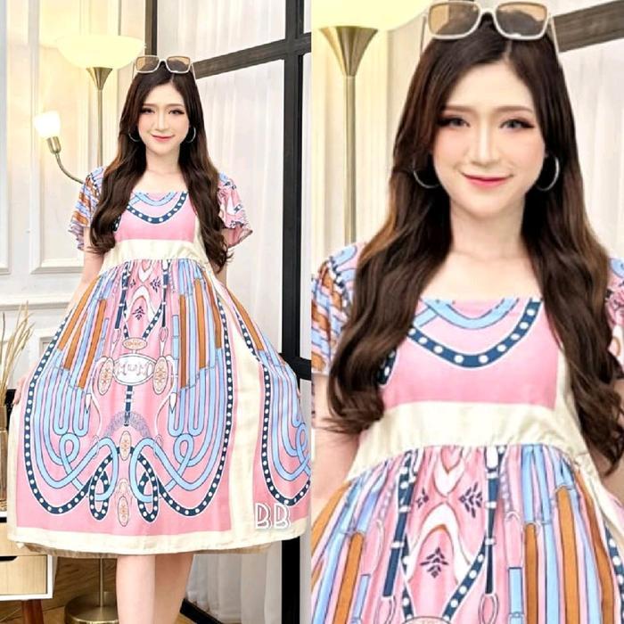 Dress Bali Moza Tali / Daster Moza Singlet / Dress Moza Rayon Super (Pilih Motif) - Bumil Friendly -