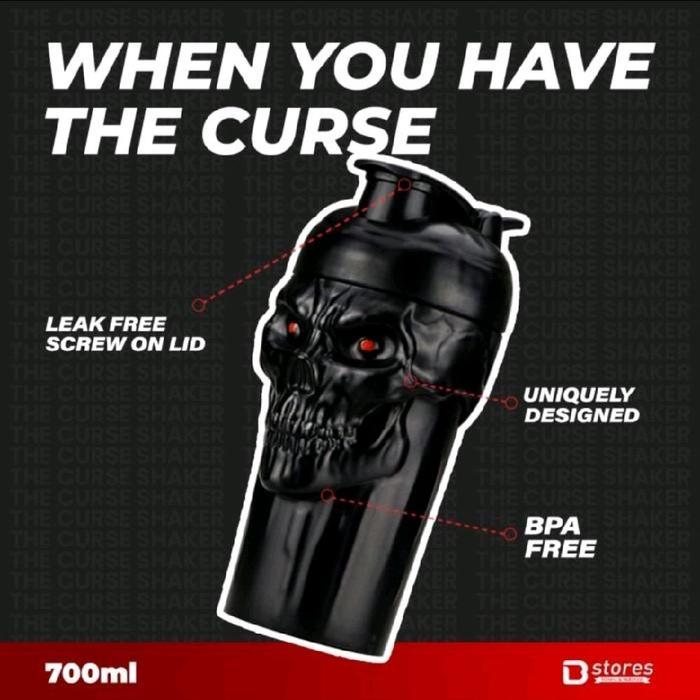 Skull Shaker Jnx The Curse Shadow Bpa Free Botol Minum Olahraga Gym Fitness 600Ml 600 Ml