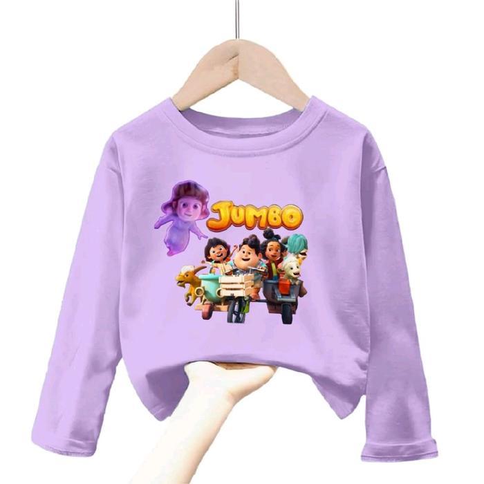 Baju kaos Lengan Panjang Anak remaja dan dewasa motif Jumbo
