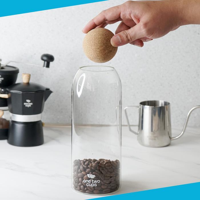 Terbaru Toples Kaca Unik Tutup Kayu Wadah Susun / Tempat Penyimpanan Gula Teh Kopi Tepung Bumbu