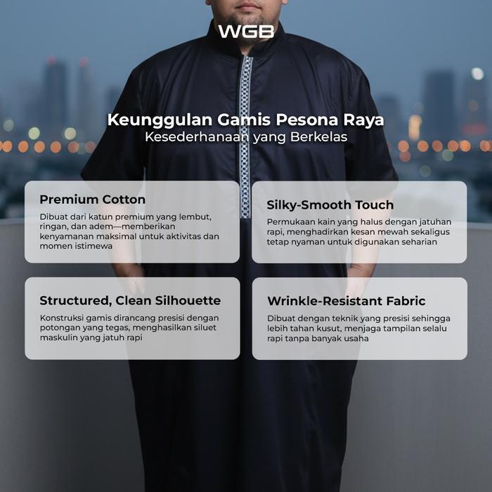 WGB Koko Gamis Pesona Raya Pria Big Size Jumbo XXL - SpecialPrimeRamadhan