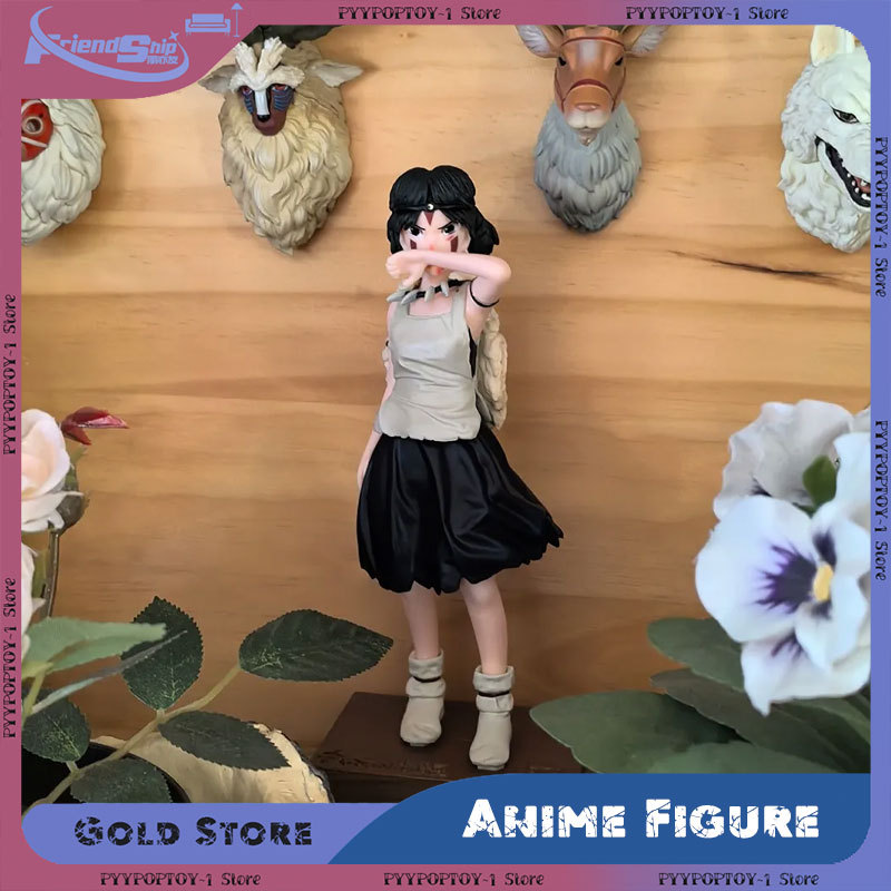 Princess Mononoke Anime Figures Princess Mononoke San Action Figure PVC Model Doll Desktop Decor