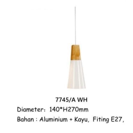 LAMPU GANTUNG CAFE MINIMALIS 7745 -A / PENDANT LAMP WARNA / LAMPU CAFE