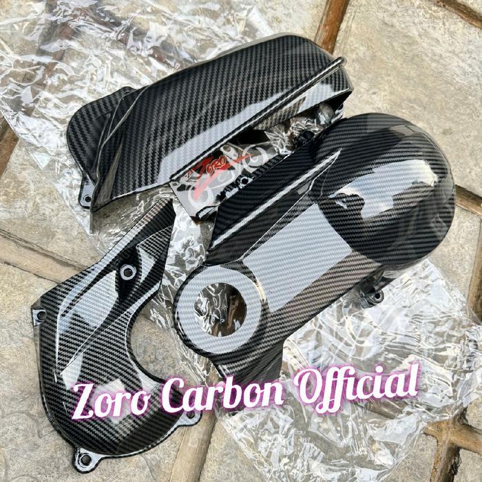 Paket Cover Carbon Tutup Keong/Tutup Filter/Tutup Cvt Mio M3 / Mio Z / Mio 125 / Fino125 / X-Ride